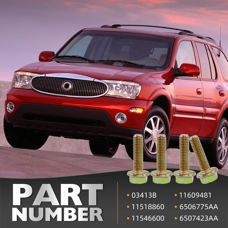 CHENACC 75120 Exhaust Manifold Bolts Hardware Kit Grade 10.9 For LS1 Header Bolts LSX LS2 LS3 LS6 LS7 Exhaust Bolts Anti-Corrosion 03413B 11518860 11609481 6506775AA, and 6507423AA For Chevy Gmc Buick - Image 5